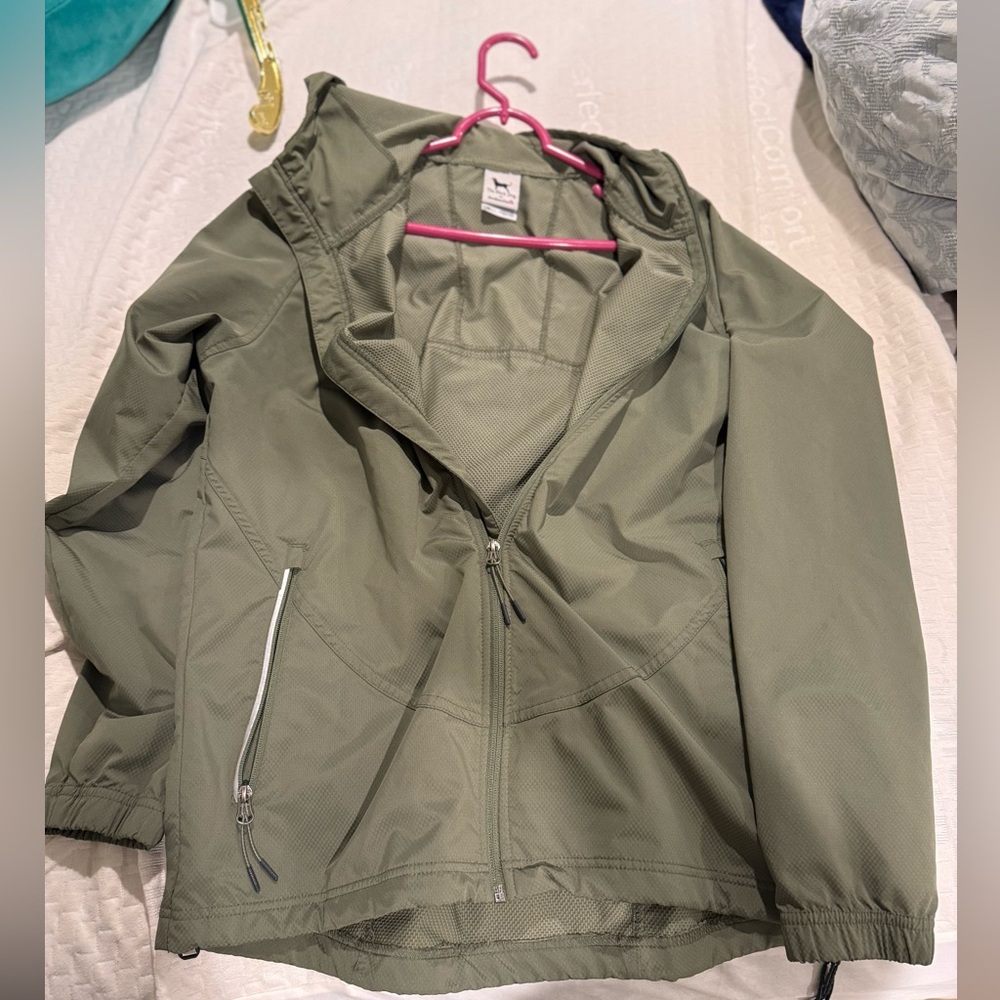 The Black Dog Sage Green Windbreaker
